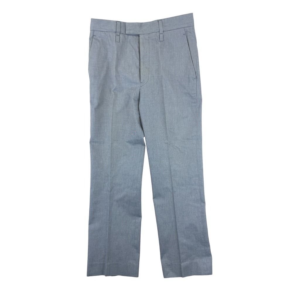 Missoni Tailored Flat Front Dress Pants Mens 31 Blue Cotton Quiet Luxury Office